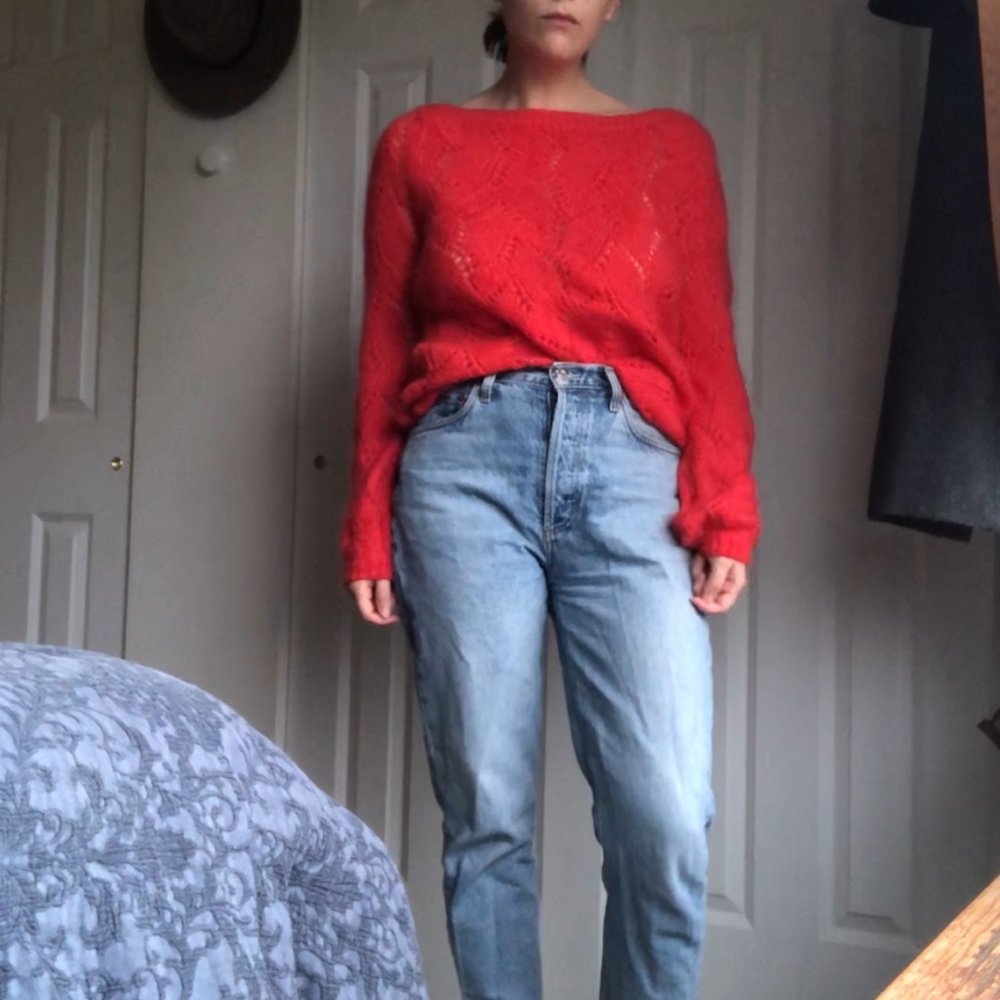Sezane Red Avril Jumper | Size M